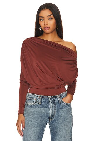 Free People x Revolve On The Town Bodysuit in Red Jasper from Revolve.com | Revolve Clothing (Global)