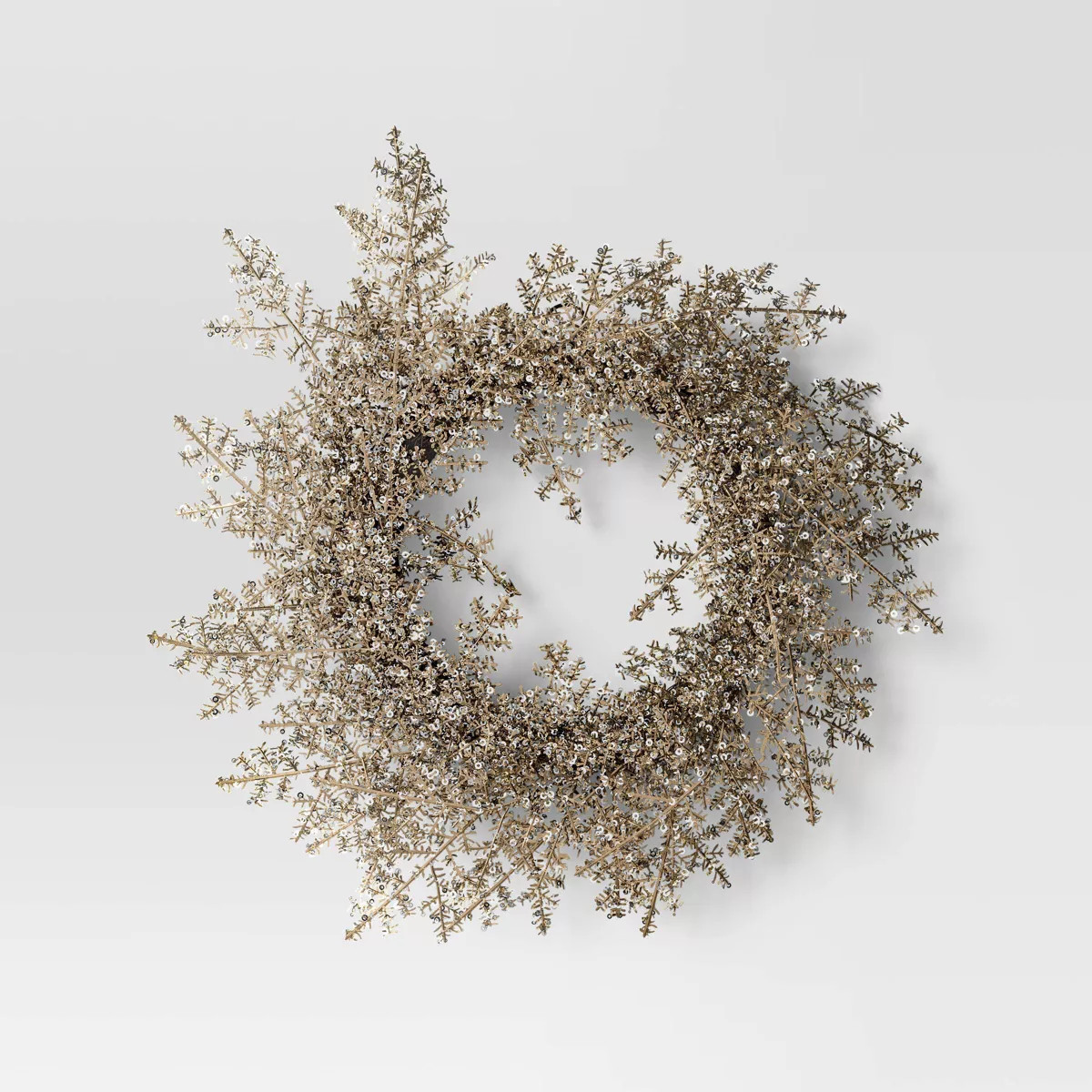 Christmas Silver and Gold Shimmer Artificial Wreath - Threshold™ | Target