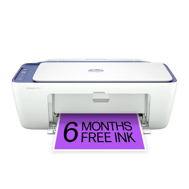 HP DeskJet 2742e Wireless Color All-in-One Inkjet Printer (Milkyway) with 6 months of Instant Ink... | Walmart (US)