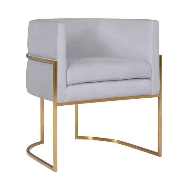 TOV Furniture Giselle Grey Velvet Dining Chair with Gold Frame | Walmart (US)