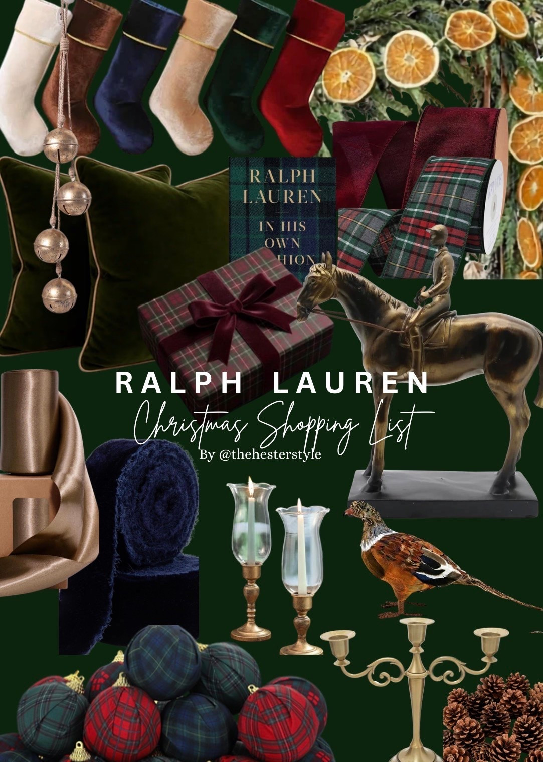 These are a few of my favorite things… Ralph Lauren Christmas edition 🎄✨ 

Comment SHOP for the links to recreate this timeless holiday look!

#RalphLaurenChristmas #ChristmasDecor #ChristmasDecorIdeas #TraditionalChristmas #OldMoneyChristmas #ClassicChristmas #ChristmasShoppingList #HolidayDecor #DesignerChristmas #ChristmasInspo #PlaidChristmas #ChristmasFinds #LTKHoliday #ShopMyHome #TheHesterStyle