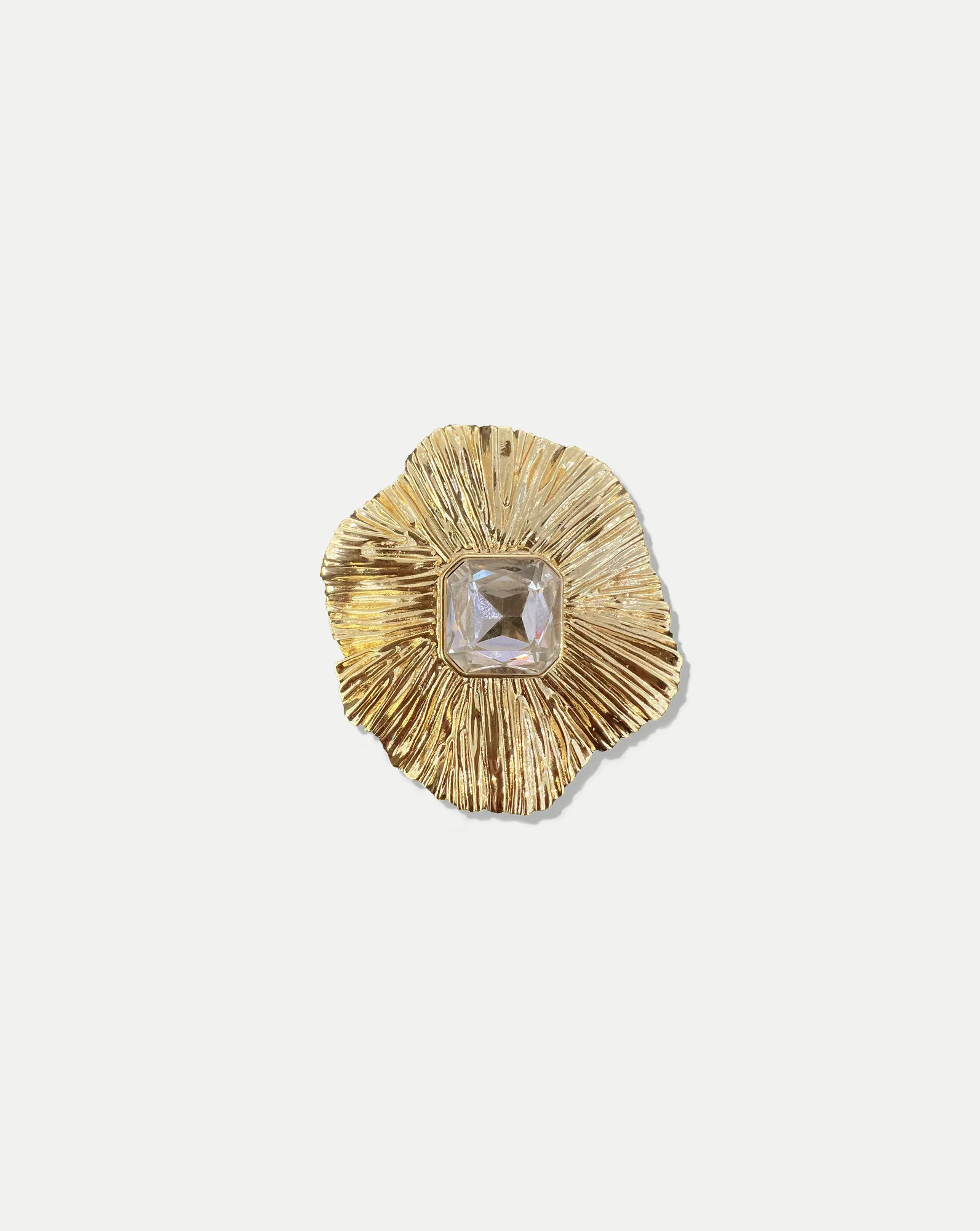 Veronica Beard Gold Floral Brooch Gold | Veronica Beard