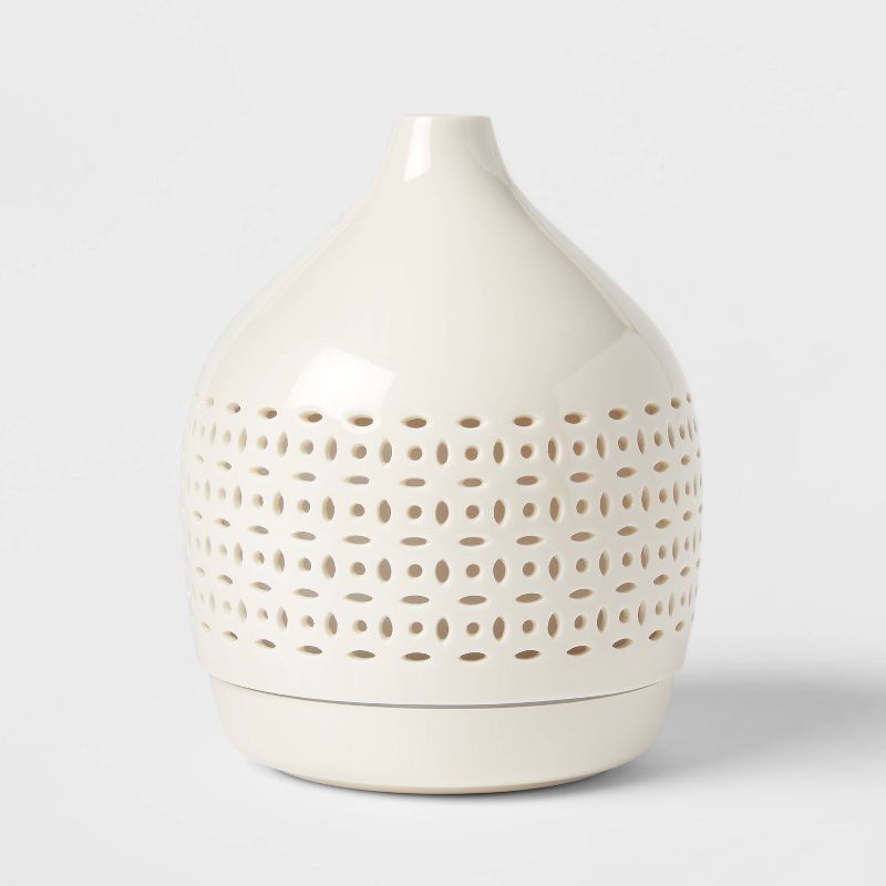 300ml Cutout Ceramic Color-Changing Oil Diffuser White - Opalhouse&#8482; | Target