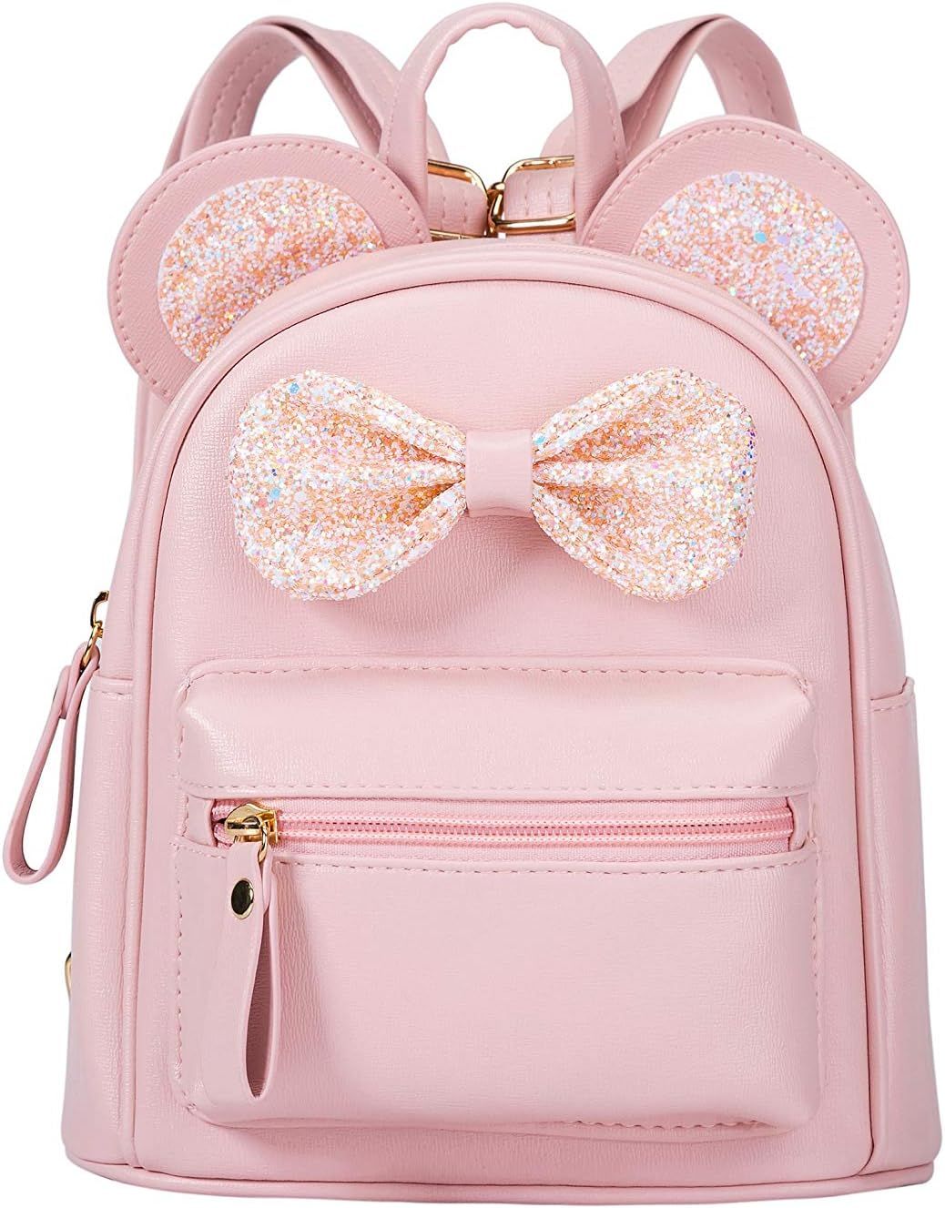 Cutest Cartoon Toddler Sequin Bow Mouse Ears Bag Mini Travelling School Shoulder Backpack for Tee... | Amazon (US)