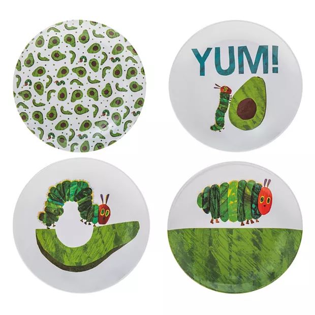 Godinger Silver World of Eric Carle "The Very Hungry Caterpillar" 4-pc. Kids' Melamine Plate Set | Kohl's
