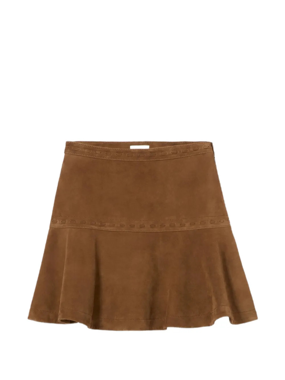 Claudie Pierlot suede wrap skirt - Brown | Farfetch Global