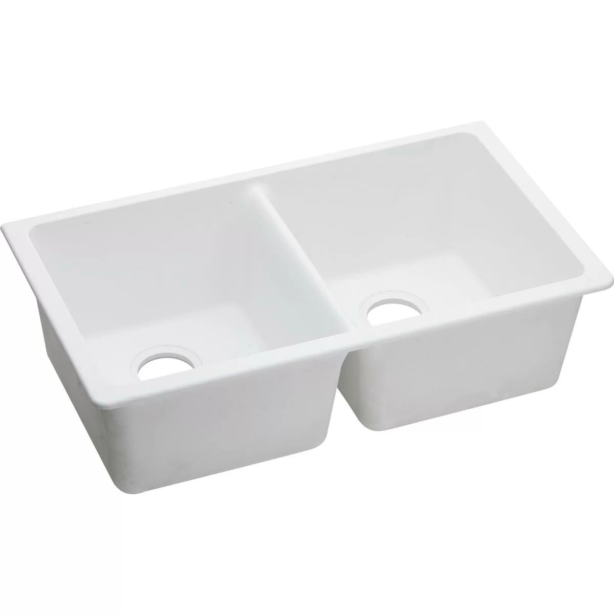 ELGU3322WH0 Quartz Classic 18.5" W x 9.5" L Double Basin Undermount Kitchen Sink | Wayfair North America