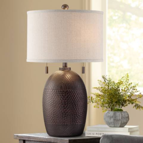 Franklin Iron Works Byron Pull Chain Table Lamp | Lamps Plus