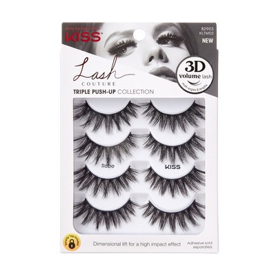 KISS Products Lash Couture 3D Volume False Eyelashes - Robe - 4ct | Target