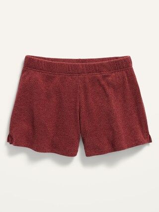 Cozy Rib-Knit Lounge Shorts for Girls | Old Navy (US)