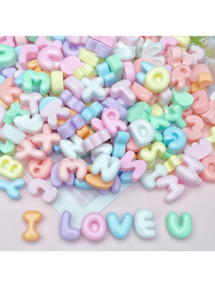 10/30/50pcs Random Mixed Colorful Resin Alphabet 26 Letters DIY Crafts, Fit For Jewelry Making, E... | SHEIN