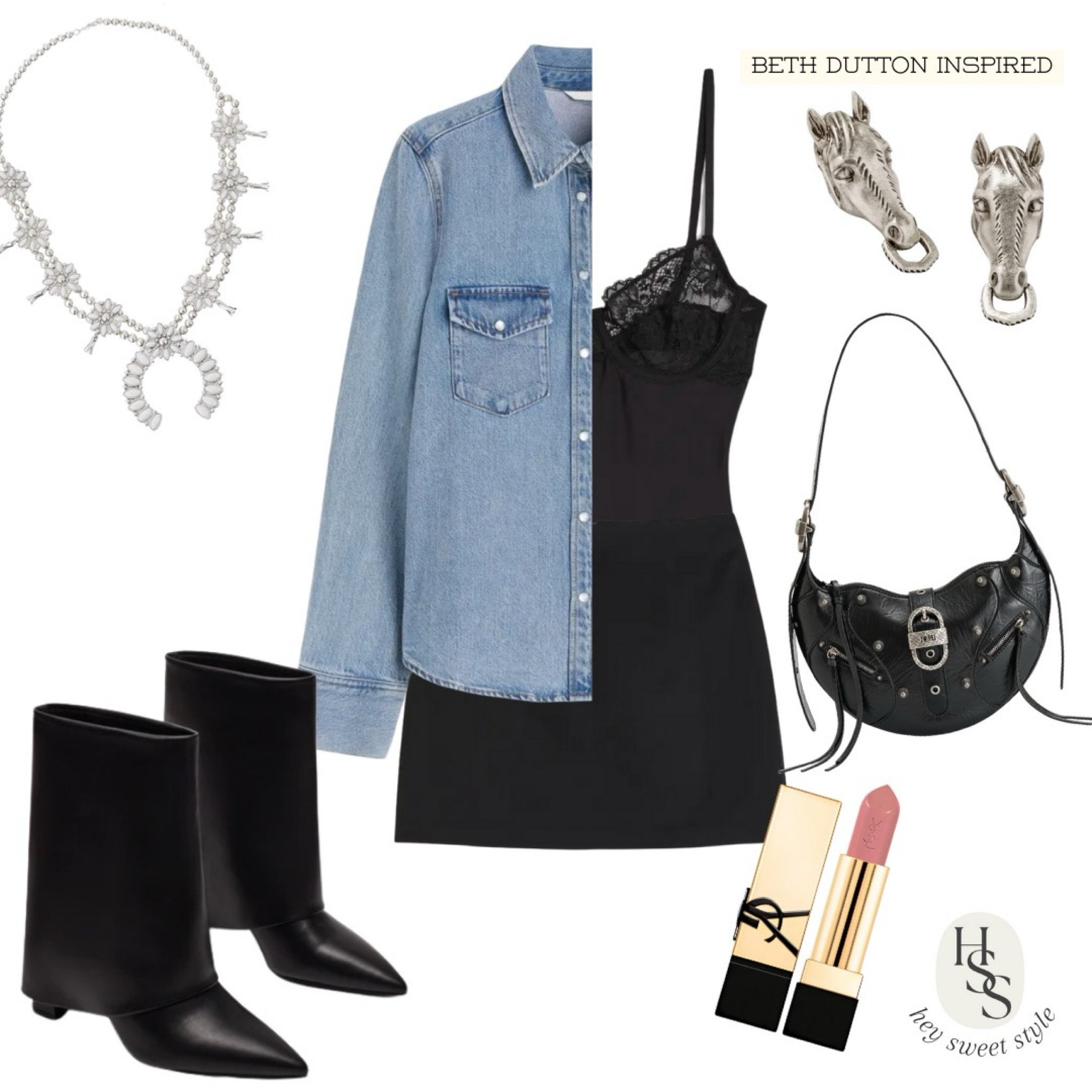 Lace corset & silver details 🐎 #bethdutton

#LTKSpringSale #LTKfindsunder50 #LTKfindsunder100