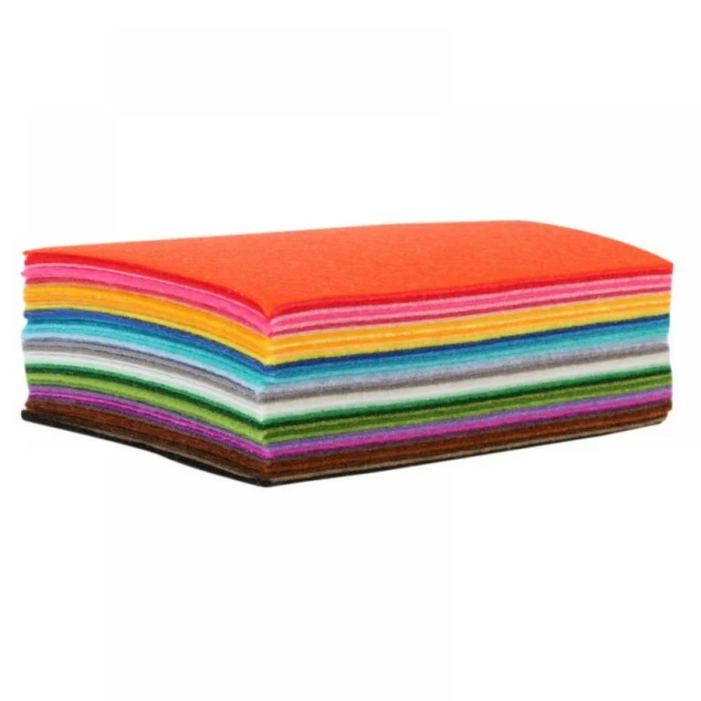 40pcs Felt Fabric Sheet 3.9*5.9 Assorted Color DIY Handmade Sewing Home Decor Material | Walmart (US)