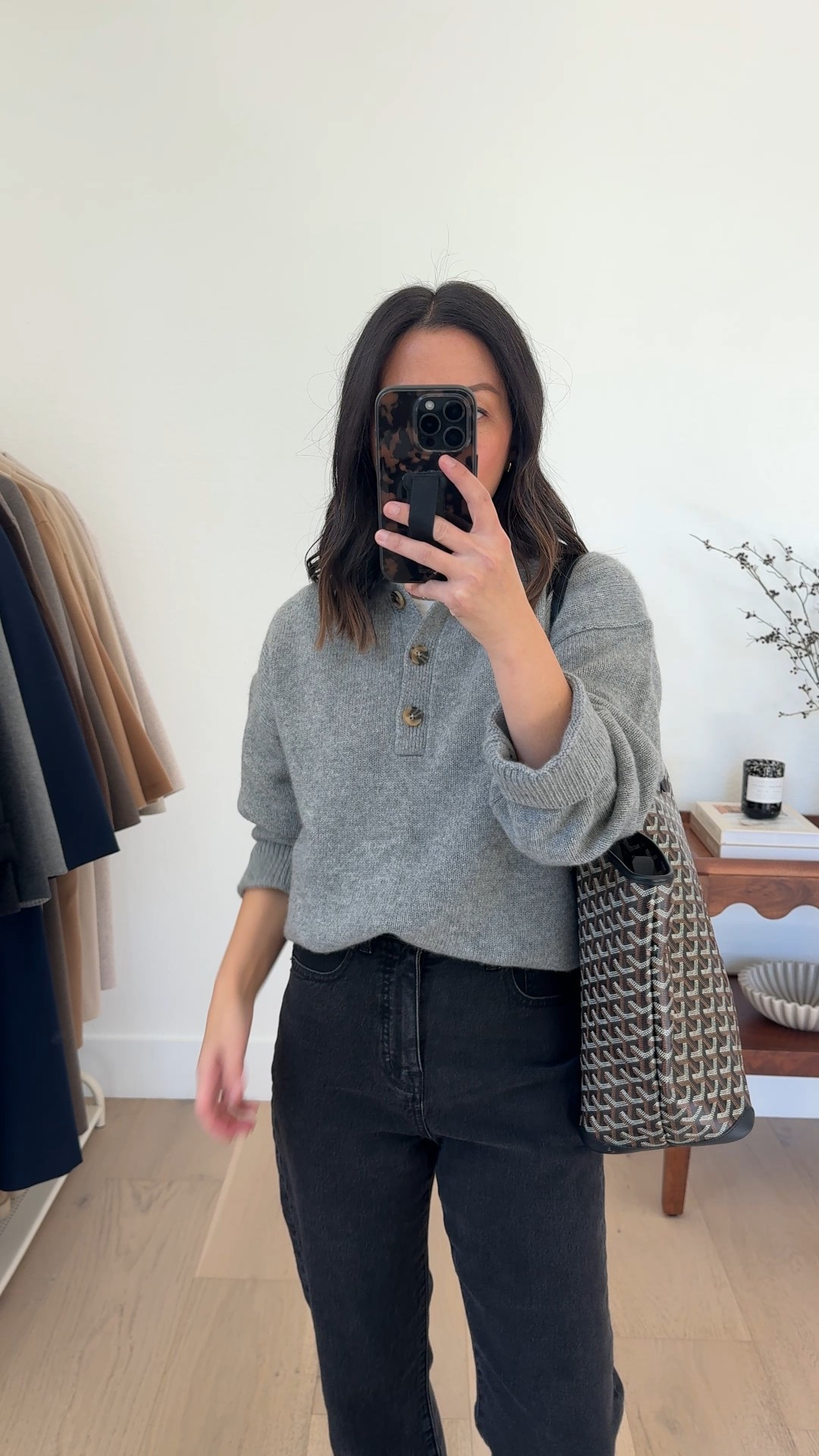 How to style lug sole boots. Winter boot outfit ideas. 

Reformation cashmere sweater xs. Runs big. Old
Madewell 90's jeans, cut hems 25. Old
Reformation lug sole boots 5.5
Goyard Artois tote
YSL sunglasses

#LTKPetite #LTKSeasonal