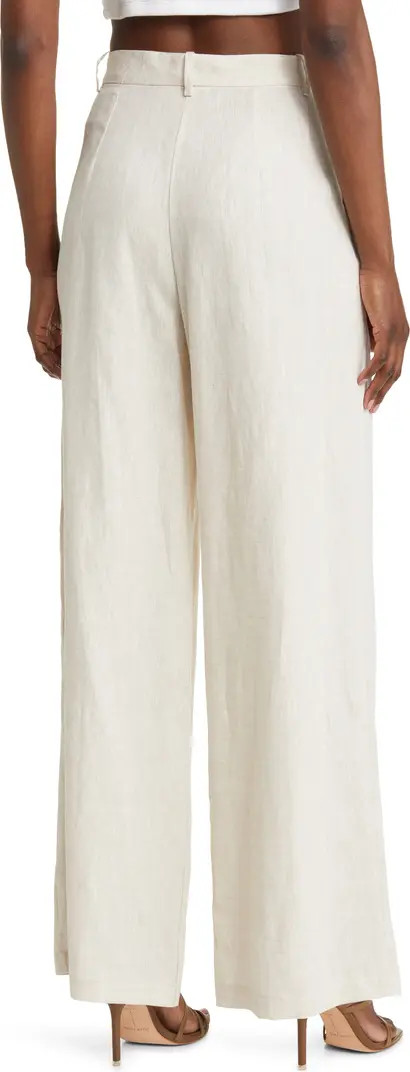 Devin Wide Leg Linen Trousers | Nordstrom