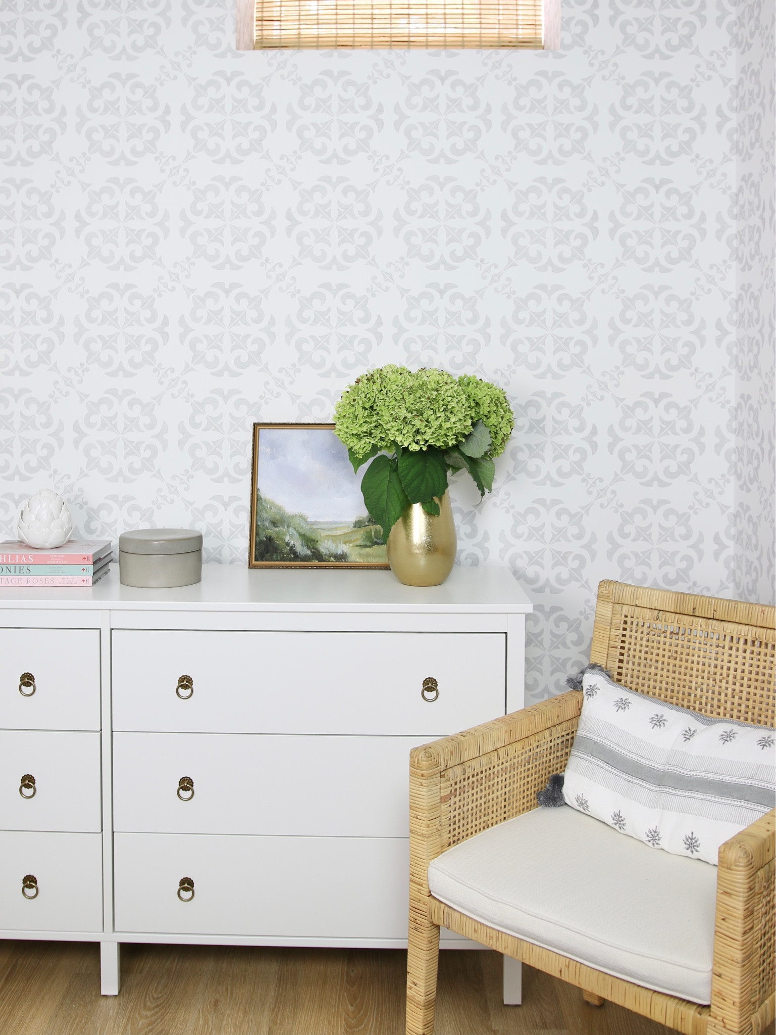 Here is a clear view of my rattan armchair. It is from Serena and Lily’s balboa collection. I have the counter stool and desk from this collection as well

#LTKFind #LTKhome #LTKstyletip