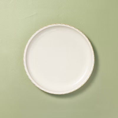 8.5" Pinched Edge Salad Plate Sour Cream - Hearth & Hand™ with Magnolia | Target