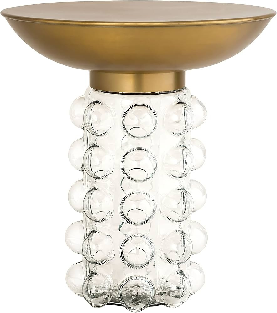 Tov Furniture Bubble Antique Brass and Transparent Glass Side Table | Amazon (US)