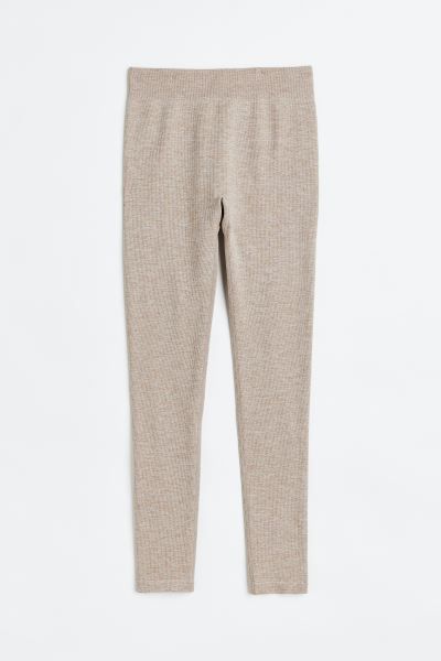 THERMOLITE® Ribbed Leggings | H&M (US)