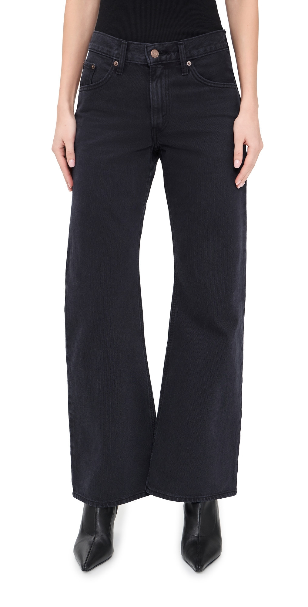 Levi's Loose Bootcut Jeans Chipped Black Oyster 29 | Shopbop
