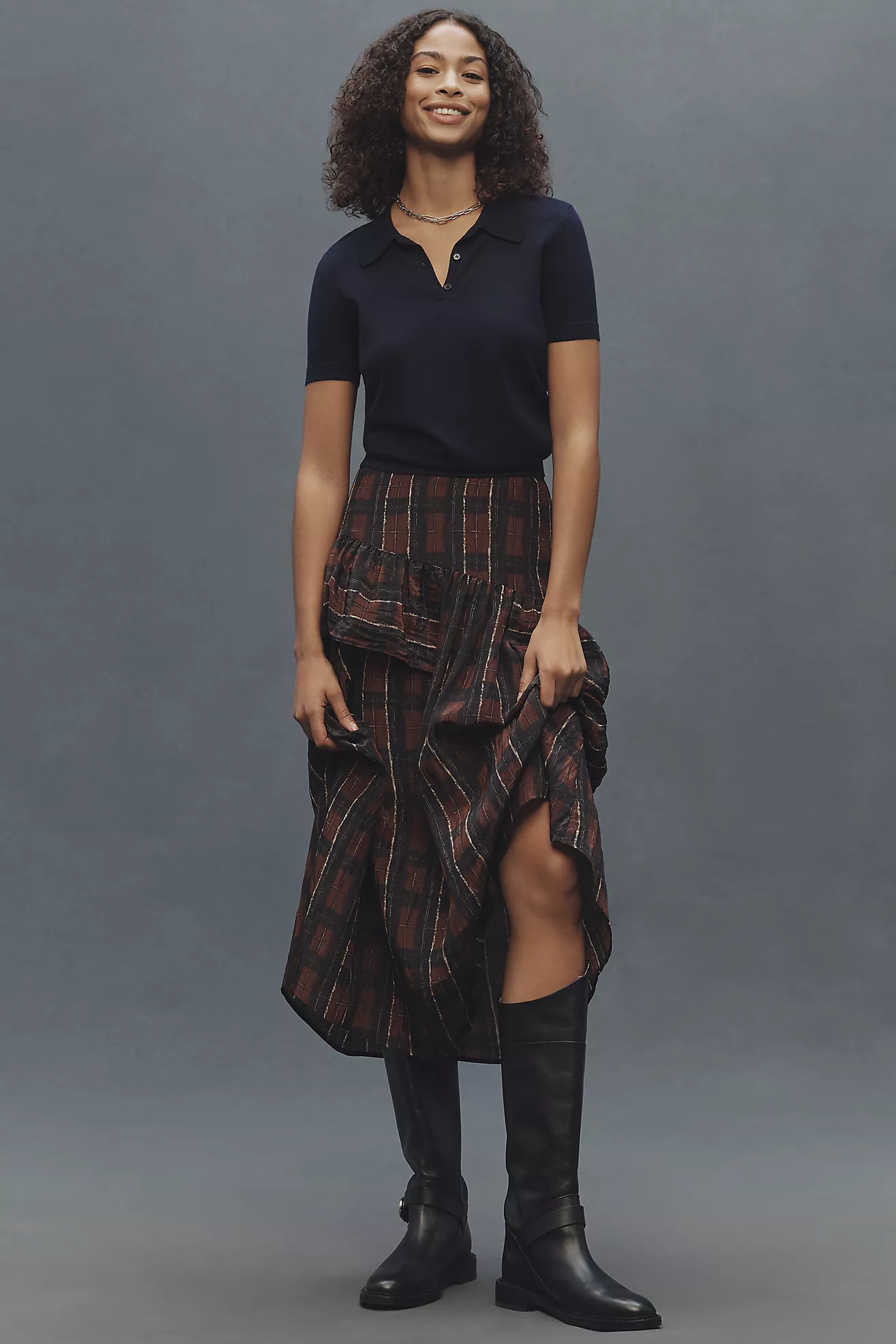 Baum und Pferdgarten Sabela Asymmetric Midi Skirt | Anthropologie (US)