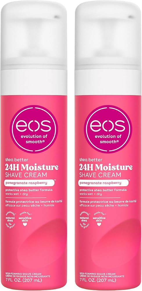 eos Shea Better Women's Shave Cream- Pomegranate Raspberry, Shea Butter Skin Care, Shaving Cream,... | Amazon (US)