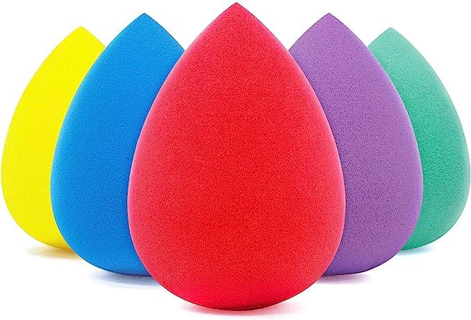 BEAKEY 5 Pcs Makeup Sponge Set, Foundation Blending Beauty Sponge, Flawless for Liquid Creams and... | Amazon (CA)