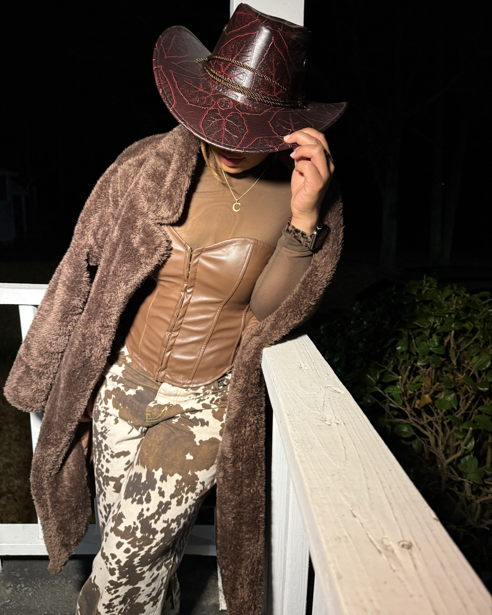 Rodeo Time! ✨🤠
I’m wearing a small in the jacket. I’m typically a medium in shirts. I sized down in the corset to a small to layer with the mesh shirt.  The mesh shirt is from FashionNova.  The pants are really baggy and long (had them hemmed). I’m wearing a size 29 and usually wear a 8. 

#LTKFindsUnder100 #LTKParties #LTKStyleTip