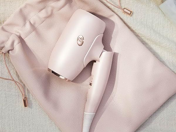 T3 Pink Hair Dryer Pink Blow Dryer Travel Size  | Amazon (US)