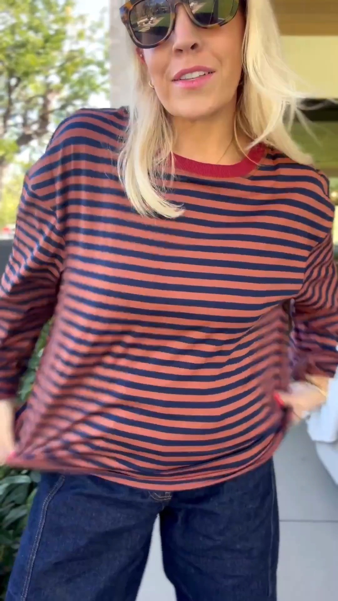 One of my favorite striped tanks now comes in this long sleeve!

#LTKgrwm #LTKmomlife #LTKootd