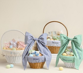 Gingham Easter Basket Liners | Pottery Barn Kids