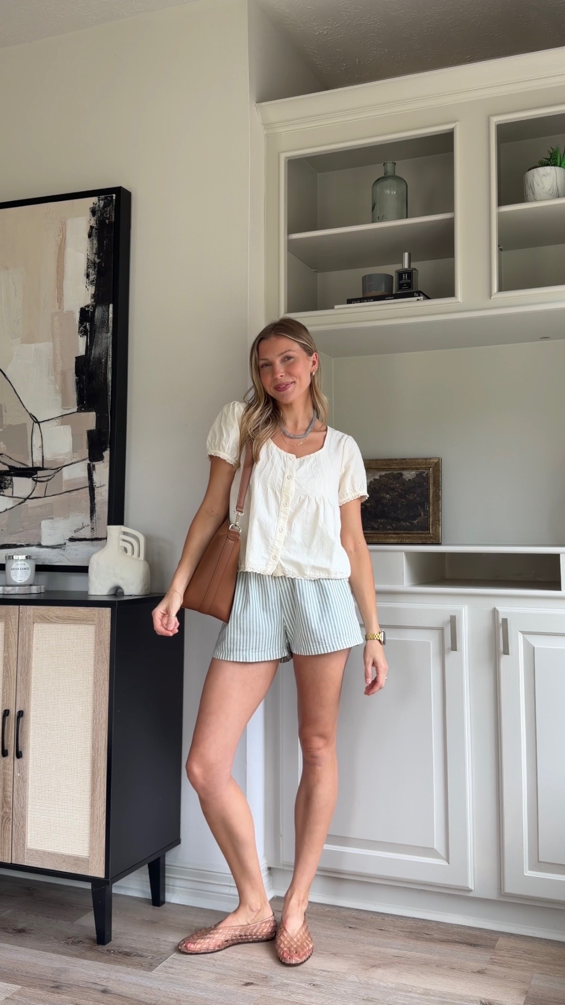 Summer capsule outfit | S in top, M boxer shorts  

 #LTKootd #LTKmomlife