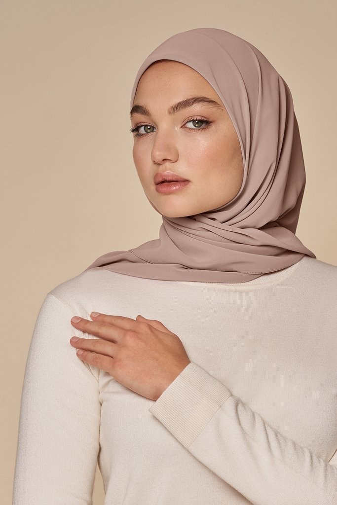 Everyday Chiffon Hijab - Dusty Mauve | Haute Hijab