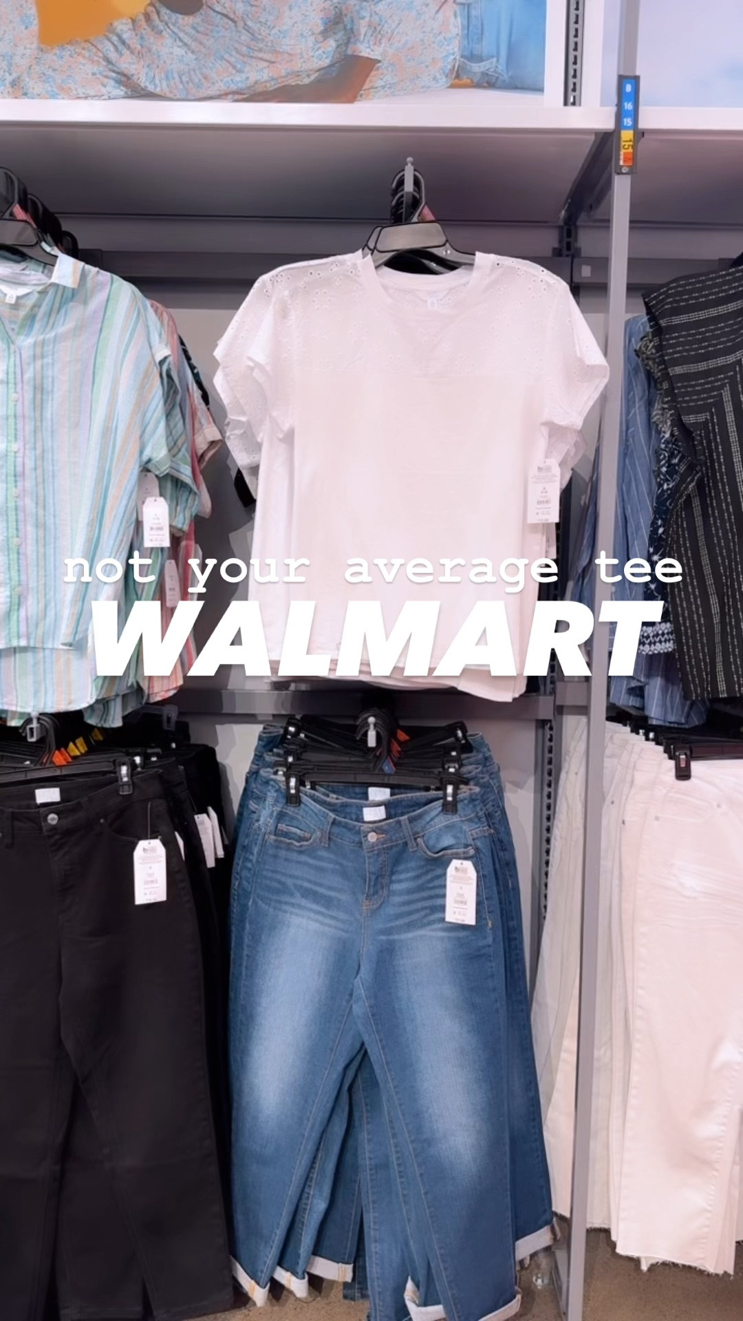 I’m  a t-shirt and jeans kinda girl so anytime I can make it look fancier than what it is I’m all for it!!!! I love the eyelet detail on this $14 @walmart tee!!!! Everything else is @amazon 🙌🏻
⬇️⬇️⬇️
Tee size small
Jeans size 4 regular 
Shoes TTS

#LTKFindsUnder50 #LTKFindsUnder100 #LTKStyleTip