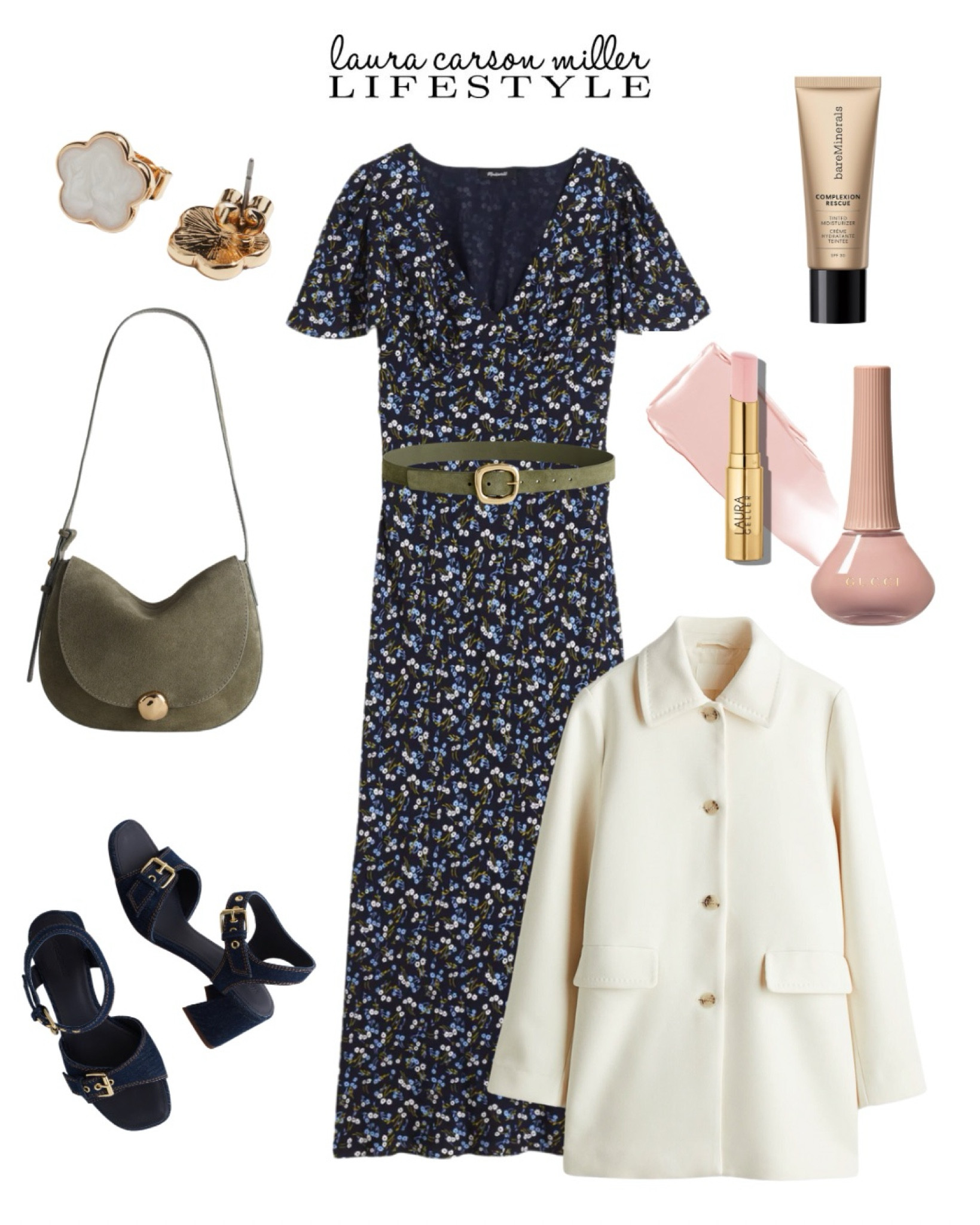 How Parisian is this stunning outfit? 
Laura carson miller, style tips, floral dress, denim shoes, pink beauty products, wedding guest outfit, office outfit, spring beauty, spring fashionn

#LTKWorkwear #LTKBeauty #LTKShoeCrush