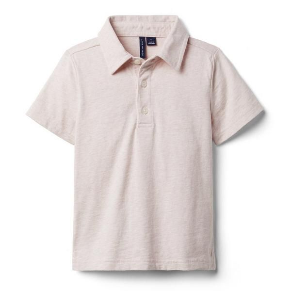 Heather Jersey Polo | Janie and Jack