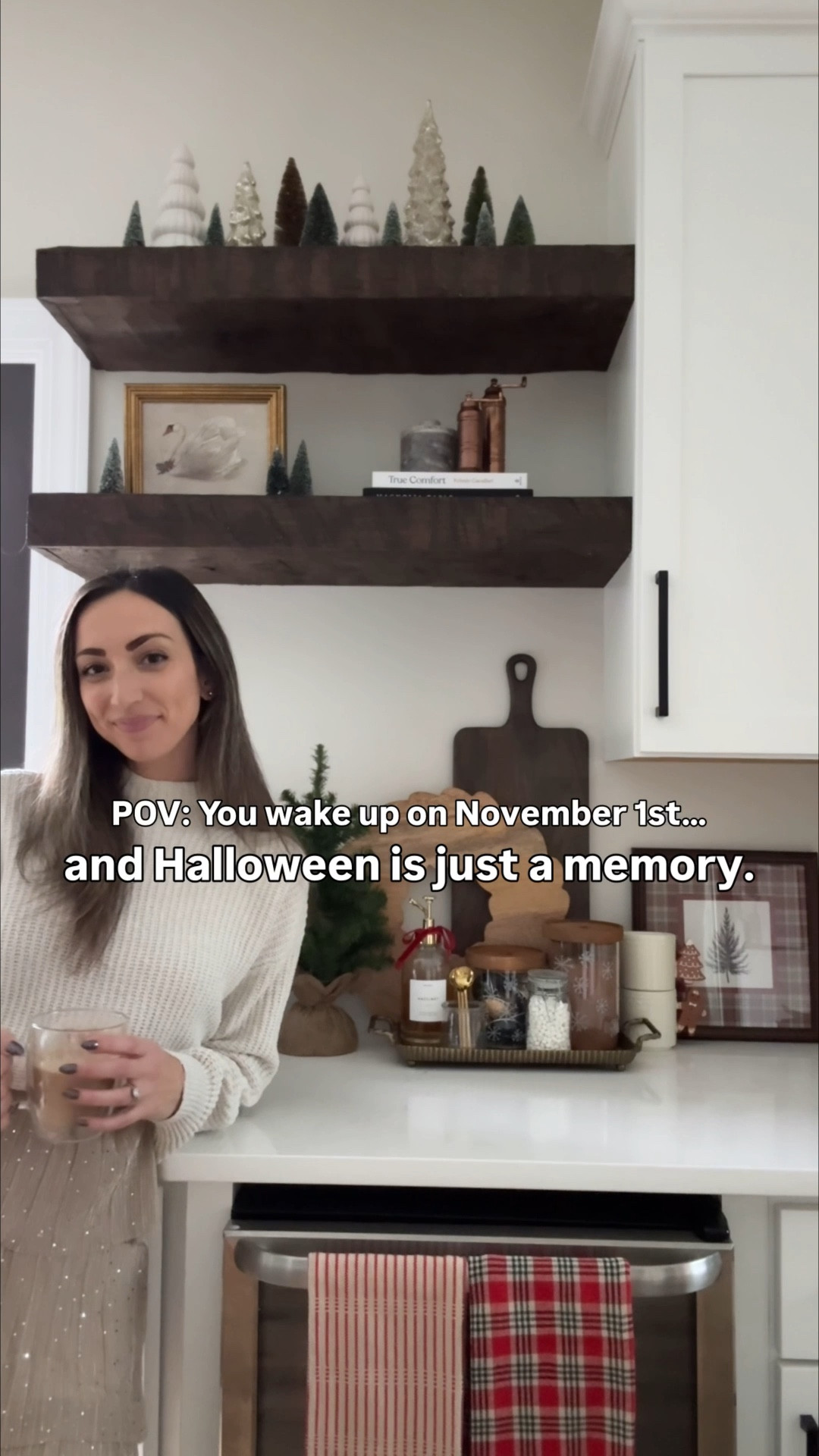 RIP to the pumpkins, we jingle now 🎄✨

Started with the coffee bar because priorities ☕️🎄 — the rest of the house will slowly join the Christmas chaos over the next few weeks.

If holiday decor, cozy vibes, and a little seasonal sparkle are your thing, stick around — we’re just getting started! ❤️ #ChristmasDecor #HolidayVibes #HappyNovember1st

#LTKHome #LTKSeasonal #LTKHoliday