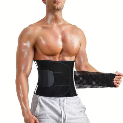 NEBILITY Neoprene Waist Trimmer Belt for Men Waist Trainer Corset Slimming Body Shaper Workout Sauna Sweat Band, 3XL Black | Target