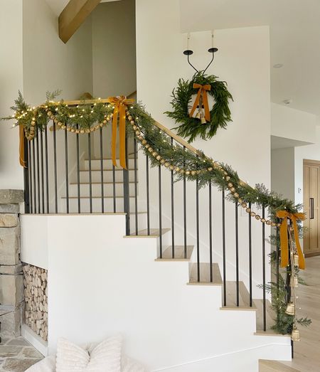HOLIDAY \ Christmas garland staircase decor! 

Target
Amazon 

#LTKHoliday #LTKhome #LTKfindsunder50