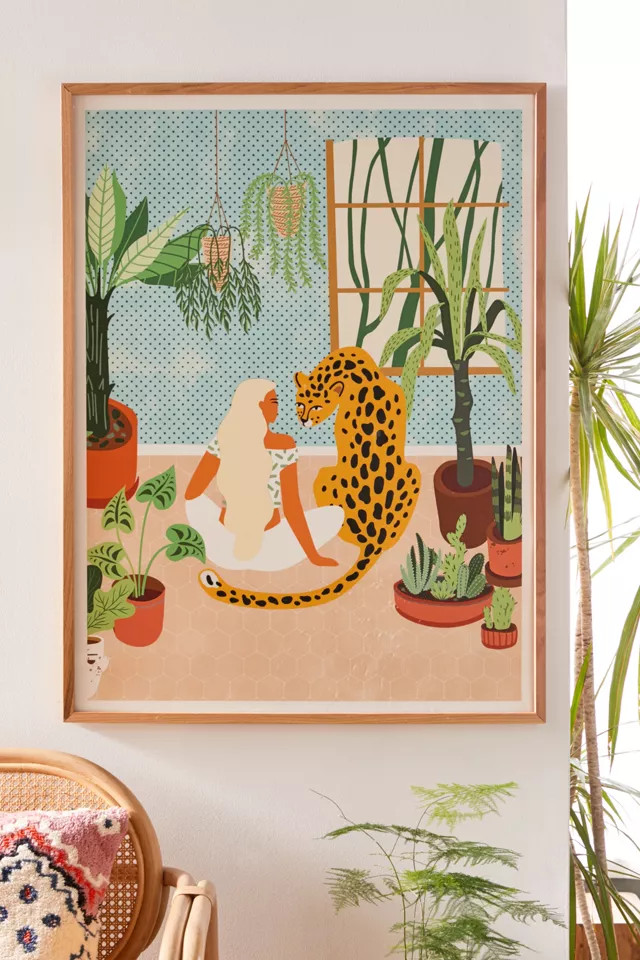 83 Oranges Urban Jungle Design Art Print | Urban Outfitters (US and RoW)