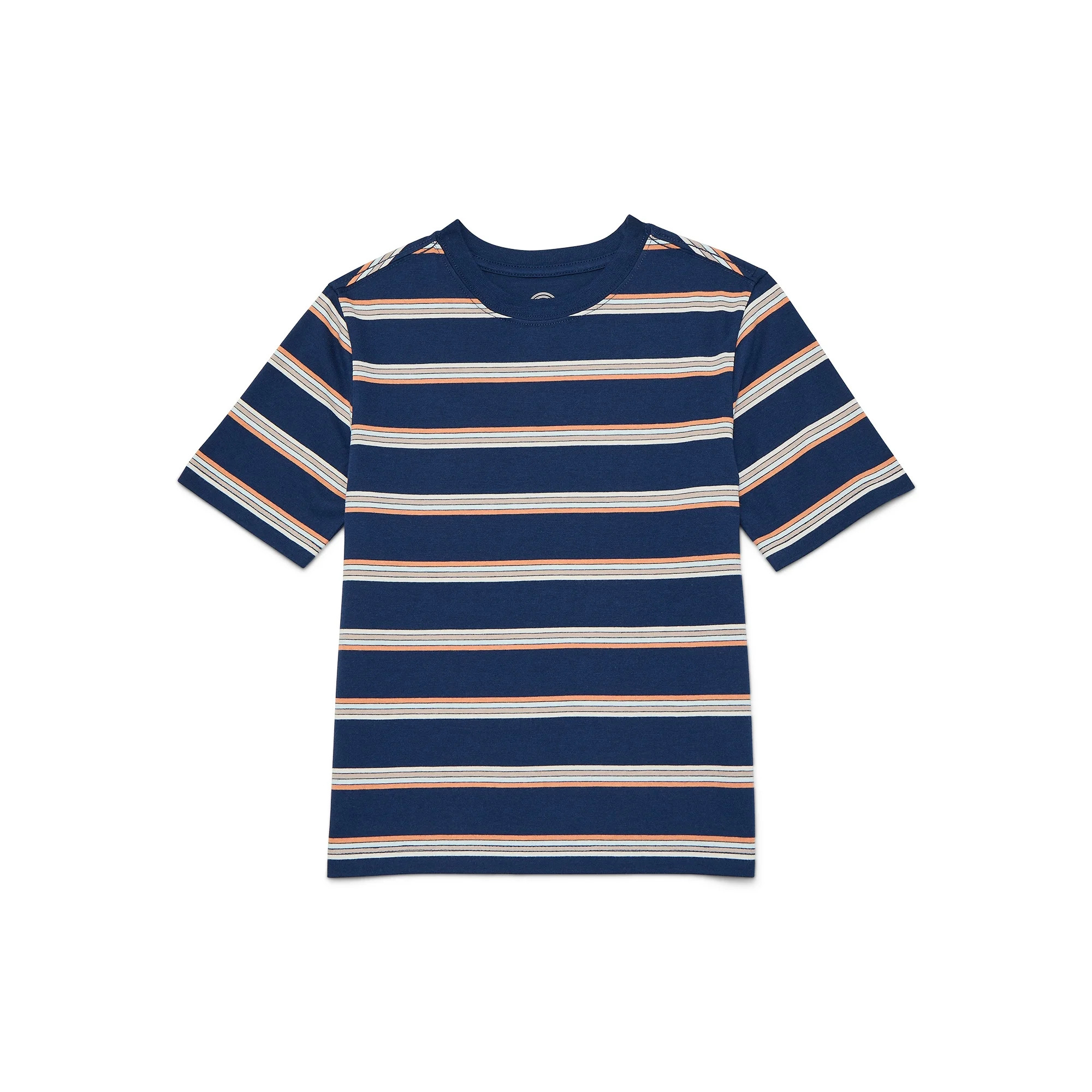 Wonder Nation Boys Short Sleeve Stripe T-Shirt, Sizes 4-18 & Husky | Walmart (US)