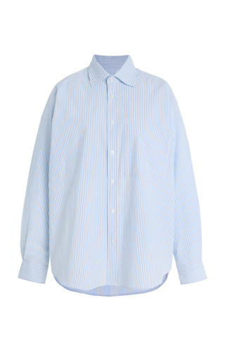 The Weekend Striped Cotton-Seersucker Shirt | Moda Operandi (Global)