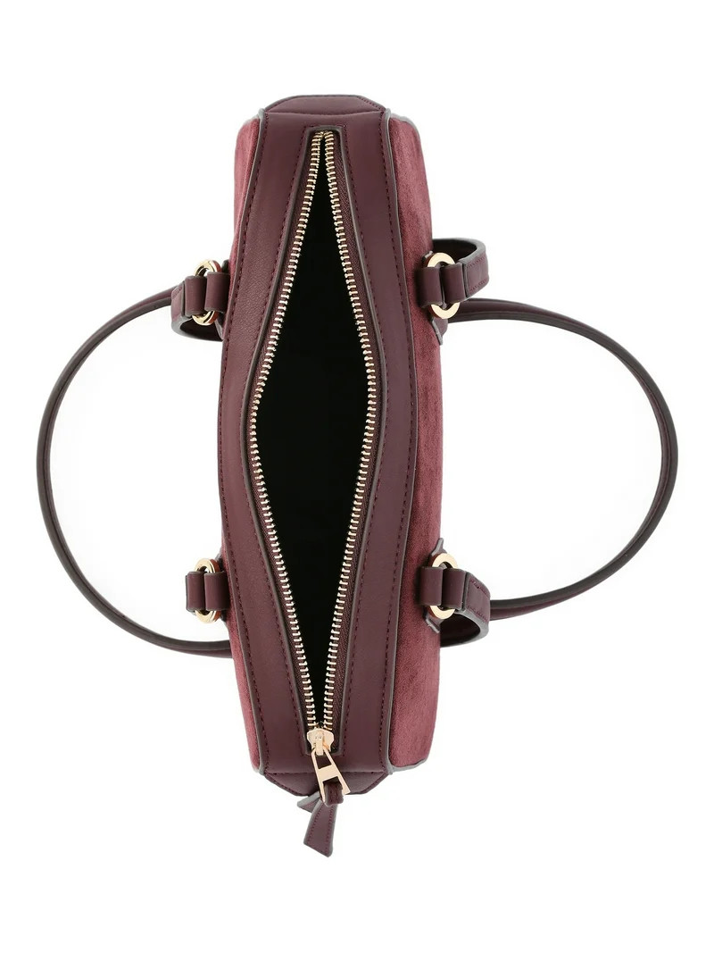 Scoop Women's Small East West Faux Suede Shoulder Bag, Velvet Rose | Walmart (US)