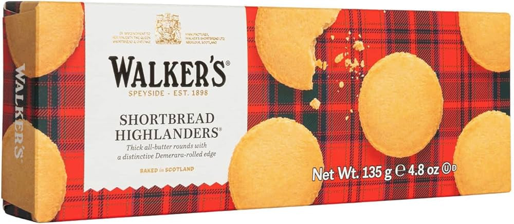 Walker's Shortbread Highlanders, All-Butter Shortbread Cookies, 4.8 Oz Box | Amazon (US)
