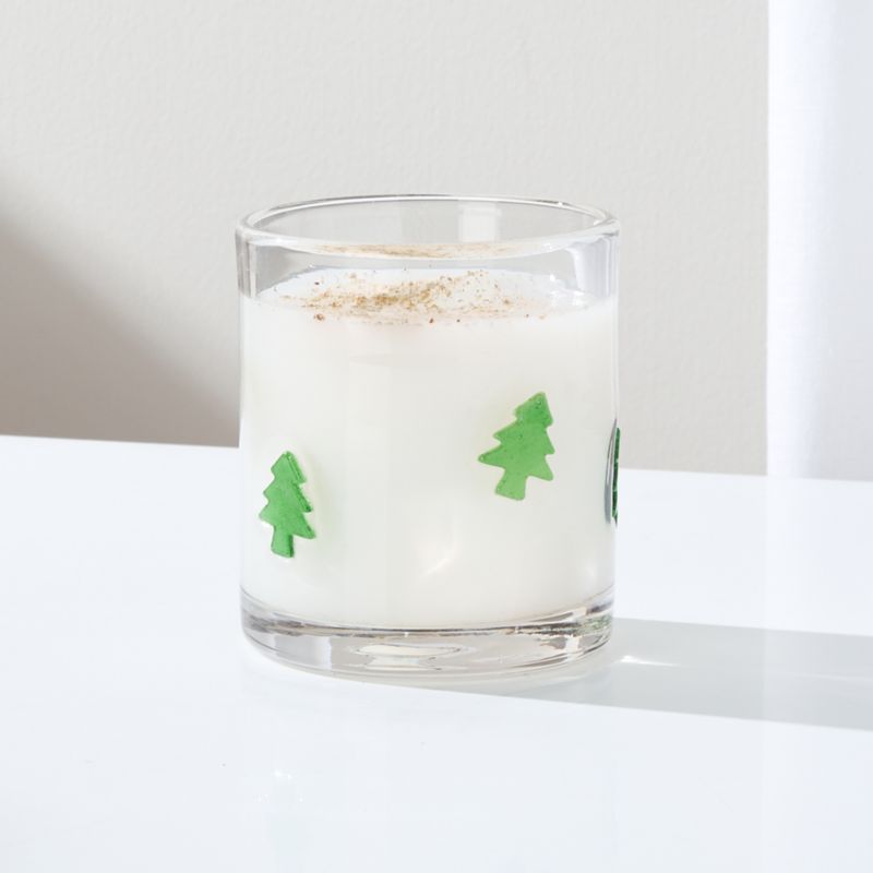 Christmas Trees Double Old-Fashioned Christmas Glass + Reviews | Crate and Barrel | Crate & Barrel