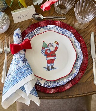 Holiday Red Glitter Metallic Chargers, Set of 2 | Dillard's