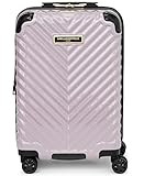 KARL LAGERFELD Women's Carryon Spinner Wheels Hardside, Lilac, One Size | Amazon (US)