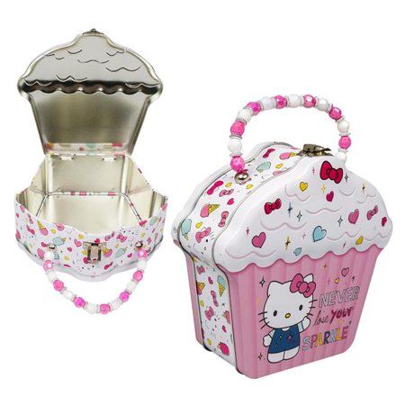 Hello Kitty 2349642 Hello Kitty Cupcake Purse with Beaded Handle, Pink & White - Case of 12 | Walmart (US)
