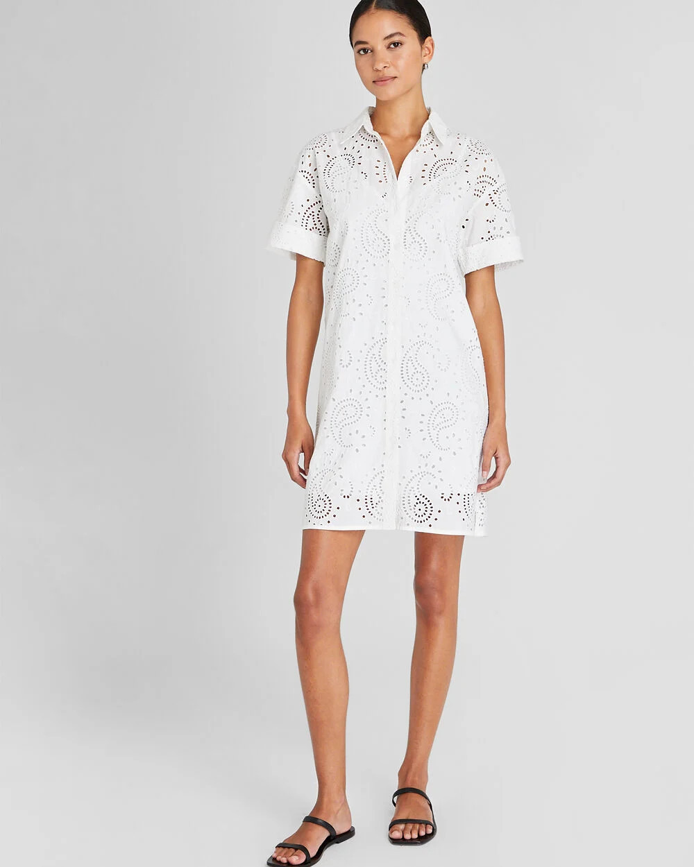 Eyelet Shirt Dress | Club Monaco (Global)