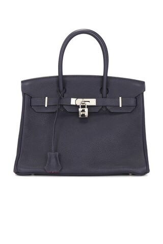 Hermes Verso Togo Birkin 30 Handbag in Navy | FWRD 